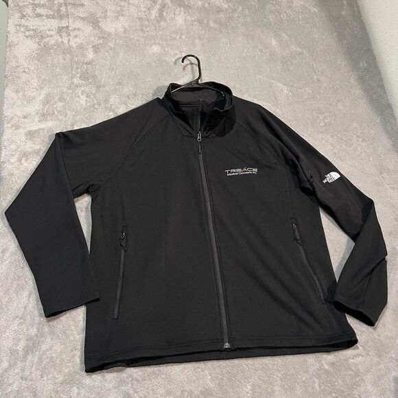 The North Face Mountain Peaks Fleece Jacket Mens XXL 2XL Black Full Zip - Picture 1 of 8